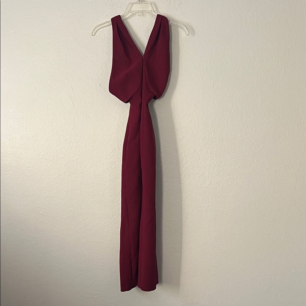 Sezin Karabulut Sheath Dress Burgundy 36/2 Party Wedding Cocktail - Picture 3 of 13